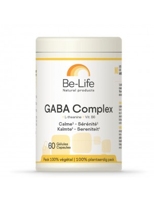 Image de GABA Complex - Acide Aminé 60 gélules - Be-Life depuis Be-Life Safraline Plus - Bien-Être Mental