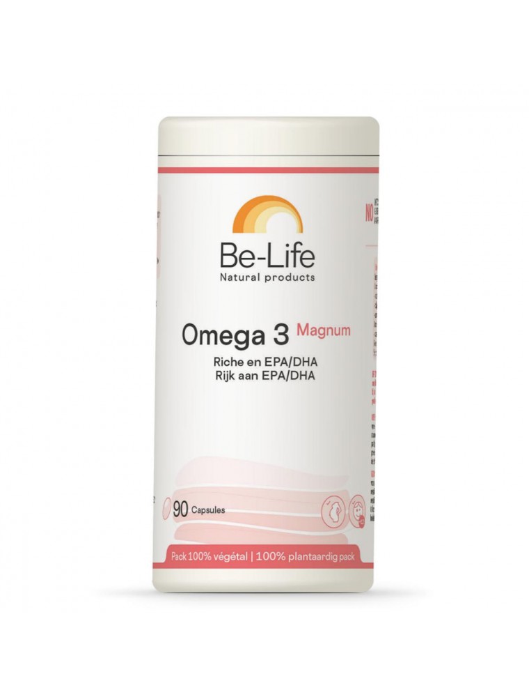 Image principale de la modale pour Oméga 3 Magnum 1400 - Cœur et Cerveau 90 capsules - Be-Life