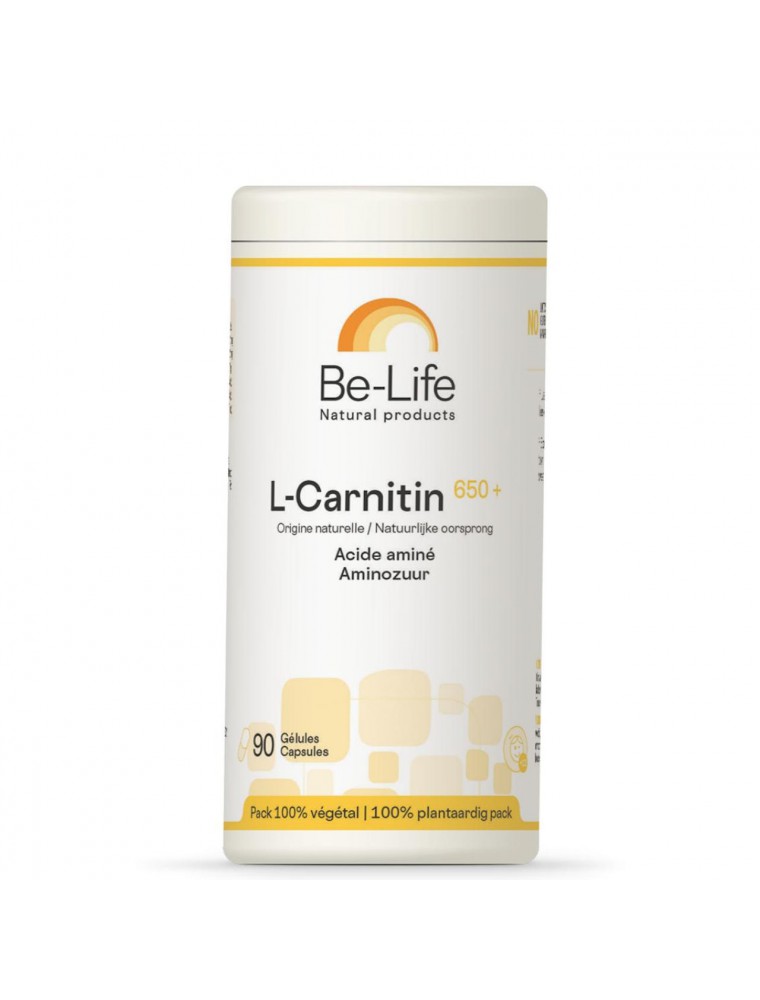 Image principale de la modale pour L-Carnitin 650+ - Acide aminé 90 gélules - Be-Life