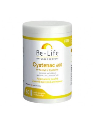 Image de Cystenac 600 - Acide aminé soufré 60 gélules - Be-Life depuis louis-herboristerie