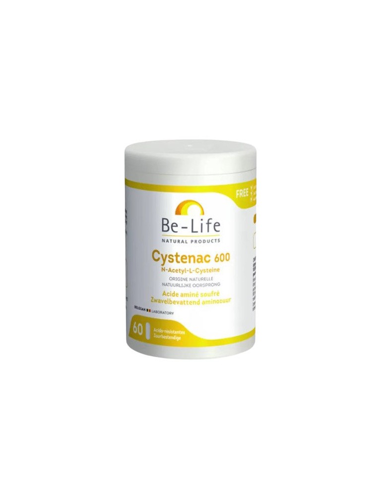Image principale de la modale pour Cystenac 600 - Acide aminé soufré 60 gélules - Be-Life