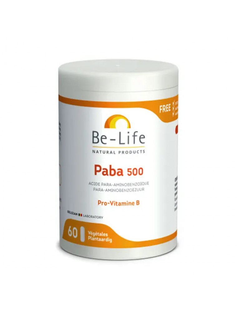 Image principale de la modale pour Paba 500 - Pro-vitamine B 60 gélules - Be-Life