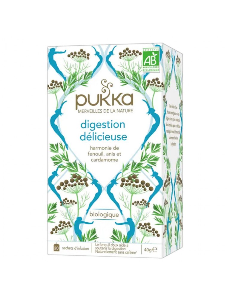 Image principale de la modale pour Digestion Délicieuse Bio - Infusion 20 sachets - Pukka Herbs