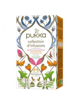 Image de Herbal Collection Bio - Infusion 20 sachets - Pukka Herbs depuis Achetez les produits Pukka Herbs à l'herboristerie Louis