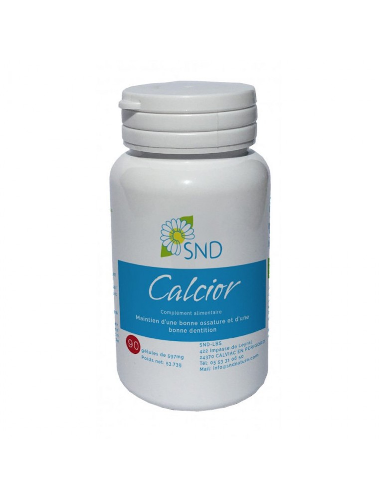 Image principale de la modale pour Calcior - Ossature et Dentition 90 gélules - SND Nature