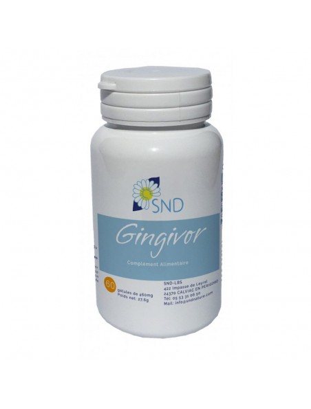 Image principale de  Gingivor - Parodontose Gingivite 60 gélules - SND Nature