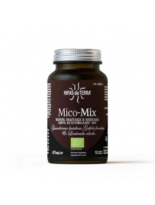 Image de Mico-Mix Bio - Immunité et Tonus 70 capsules - Hifas Da Terra depuis Achetez les produits Hifas da Terra à l'herboristerie Louis
