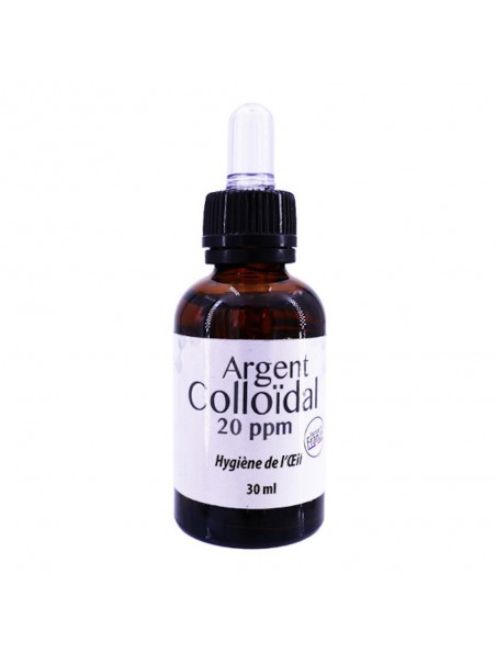 Achetez Argent Colloïdal 20 ppm - Hygiène de l'Oeil 30 ml - Dr Theiss à l'herboristerie Louis Image principale de Argent Colloïdal 20 ppm - Hygiène de l'Oeil 30 ml - Dr Theiss