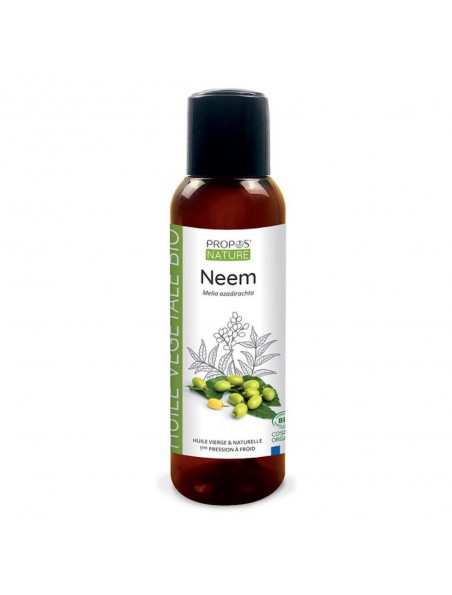 Image principale de Neem Bio - Huile végétale de Melia azadirachta 100 ml - Propos Nature