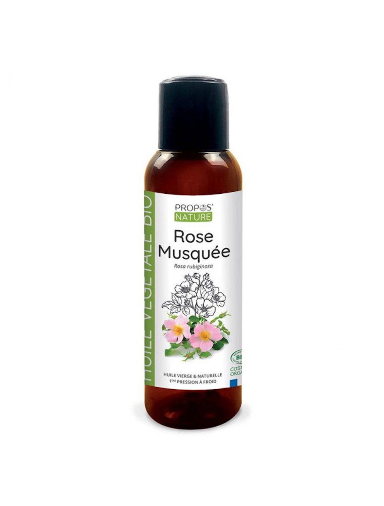 Image principale de la modale pour Rose musquée Bio - Huile végétale de Rosa rubiginosa 100 ml - Propos Nature