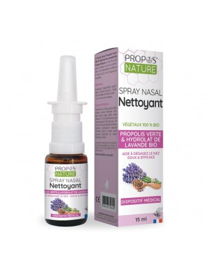 Image de Spray nasal nettoyant - Propolis et  Hydrolat de lavande  15 ml - Propos Nature depuis louis-herboristerie