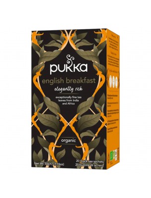 Image de English Breakfast Bio - Infusion 20 sachets - Pukka Herbs depuis Achetez les produits Pukka Herbs à l'herboristerie Louis