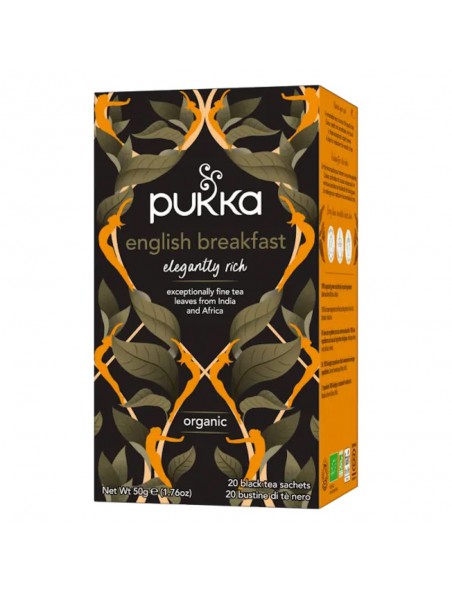 Achetez English Breakfast Bio - Infusion 20 sachets - Pukka Herbs à l'herboristerie Louis Image principale de English Breakfast Bio - Infusion 20 sachets - Pukka Herbs