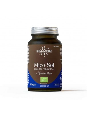 Image de Mico-Sol Bio - Immunité et Tonus 70 capsules - Hifas Da Terra depuis Achetez les produits Hifas da Terra à l'herboristerie Louis
