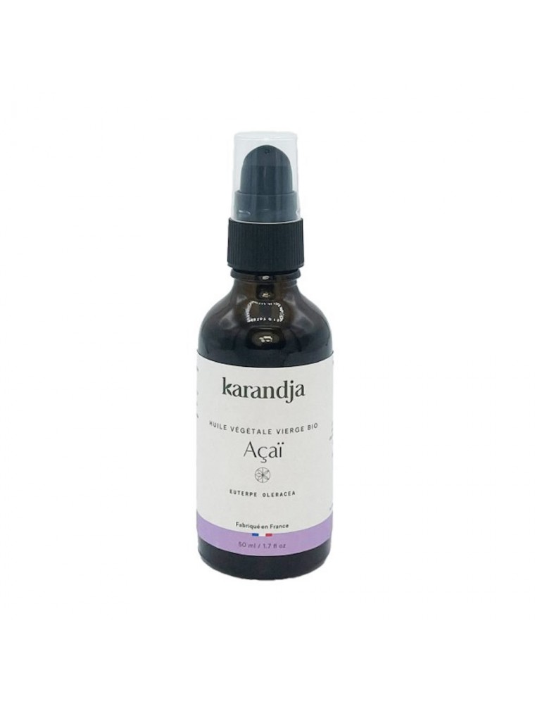 Image principale de la modale pour Açaï Bio - Huile Végétale d'Euterpe Oleracea 50 ml - Karandja