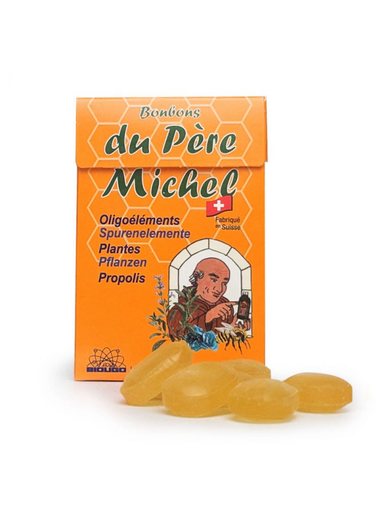 Image principale de la modale pour Bonbons du Père Michel - Plantes et Propolis 70 g - Bioligo