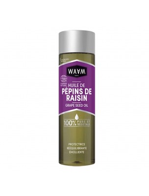 Image de Pépins de Raisin Bio - Huile Végétale de Vitis vinifera 75 ml - Waam depuis Achetez Piqui Bio - Huile Végétale de 75 ml - Waam