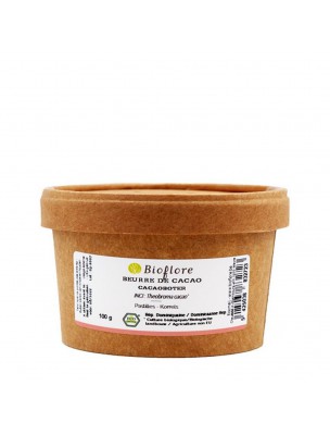 Image de Beurre de Cacao Bio - Ingrédient actif Pastilles 100g - Bioflore depuis Achetez les produits Bioflore à l'herboristerie Louis
