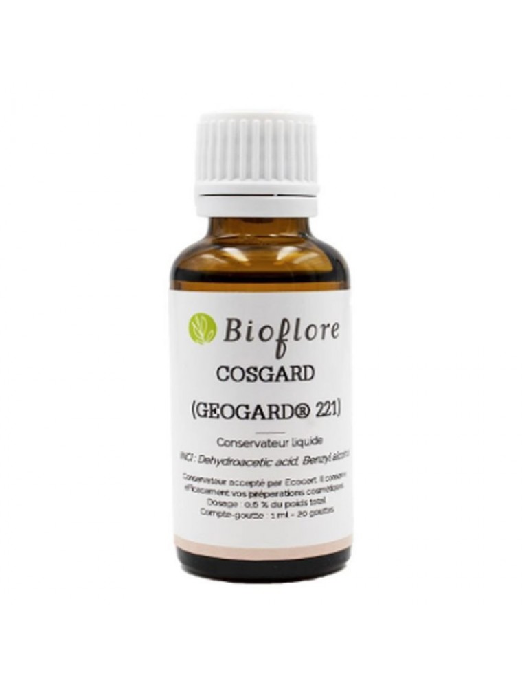 Image principale de la modale pour Cosgard (Geogard 221) - Conservateur liquide 30 ml - Bioflore
