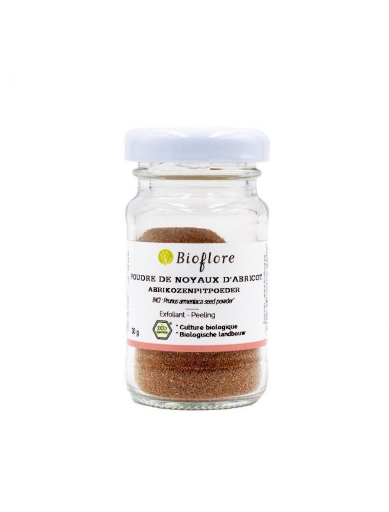 Image principale de la modale pour Poudre de Noyaux d'Abricot Bio - Exfoliant 30 grammes - Bioflore