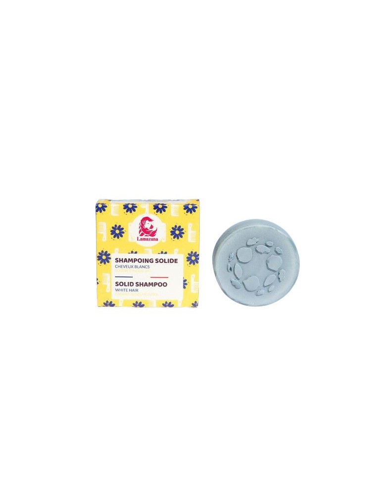 Image principale de la modale pour Shampoing solide pour Cheveux Blancs - Poudre d'Indigo 70ml - Lamazuna
