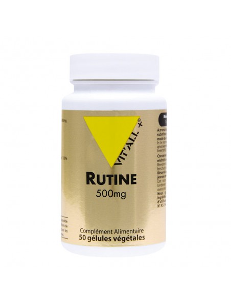 Achetez Rutine 500mg - Circulation 50 gélules végétales - Vit'all+ à l'herboristerie Louis Image principale de Rutine 500mg - Circulation 50 gélules végétales - Vit'all+