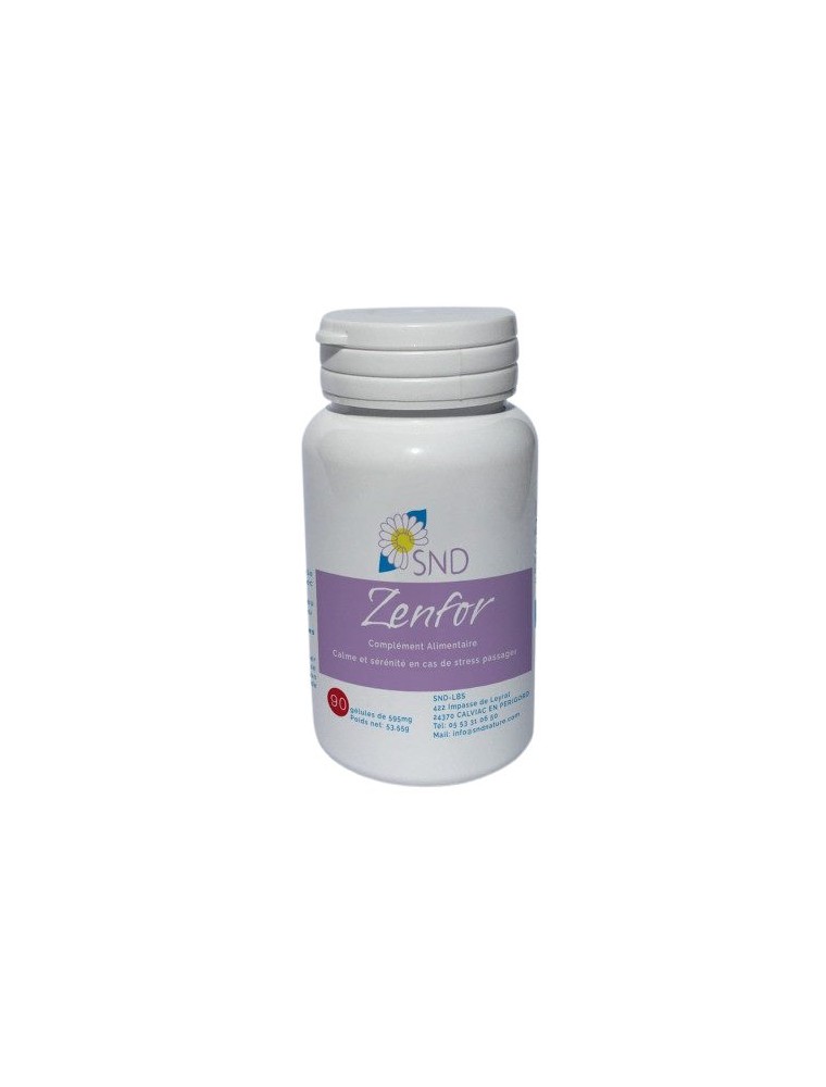 Image principale de la modale pour Zenfor - Stress et Relaxation 90 gélules - SND Nature