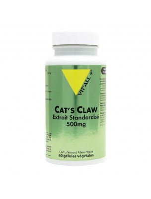 Image de Cat's Claw 500mg - Articulations et Immunité 60 gélules végétales - Vit'all+ depuis Achetez les produits Vit'All + à l'herboristerie Louis (2)