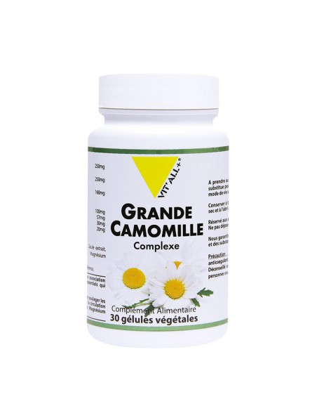 Image principale de Grande Camomille Complexe - Maux de Tête 30 gélules végétales - Vit'all+