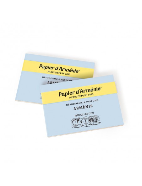Achetez Papier d'Arménie Bleu - Désodorisant naturel 36 bandes à l'herboristerie Louis Image principale de Papier d'Arménie Bleu - Désodorisant naturel 36 bandes