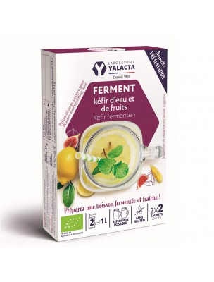 Image 71696 supplémentaire pour Kéfir d'Eau et de Fruits Bio - Boisson Fermentée 4 sachets - Yalacta
