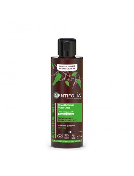 Image principale de Shampooing Purifiant Bio - Cheveux gras 200 ml - Centifolia