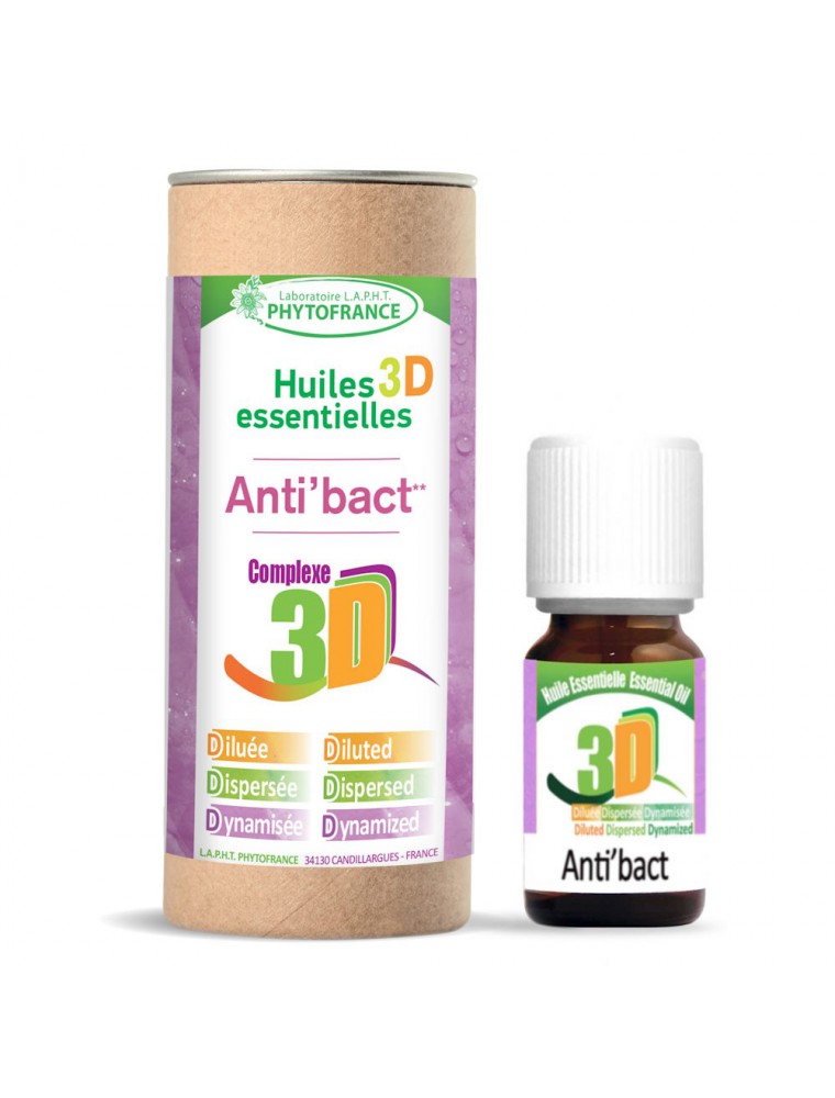 Image principale de la modale pour Anti'Bact HE 3D - Défenses Naturelles 10 ml - Phytofrance