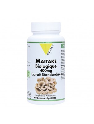 Image de Maïtaké 400mg Bio - Immunité 60 gélules végétales - Vit'all+ depuis Achetez les produits Vit'All + à l'herboristerie Louis (3)