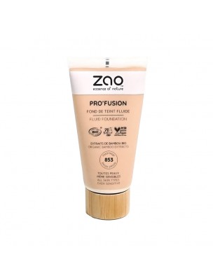 Image de Fond de Teint Fluide Pro'Fusion Bio - Beige Pétale 853 30 ml - Zao Make-up depuis louis-herboristerie