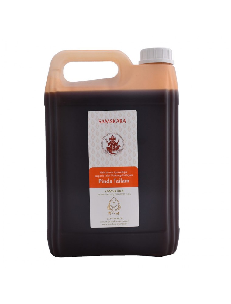Image principale de la modale pour Pinda Tailam - Huile Ayurvédique 5 Litres - Samskara