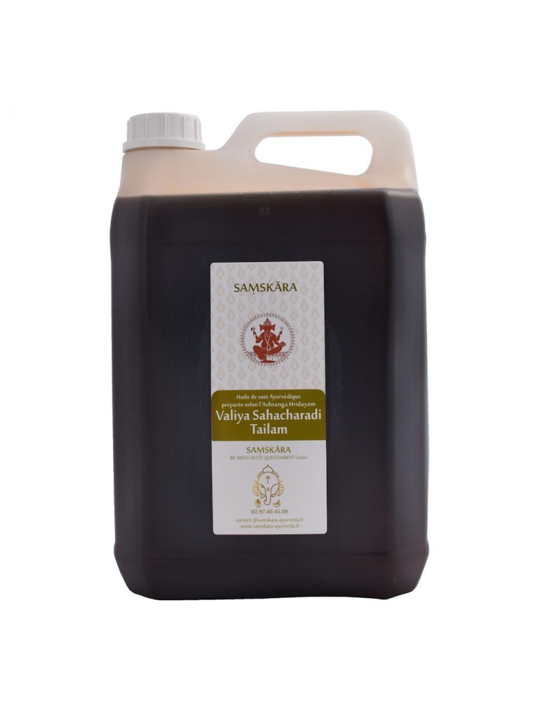 Image principale de la modale pour Valiya Sahacharadi Tailam - Huile Ayurvédique 5 Litres - Samskara