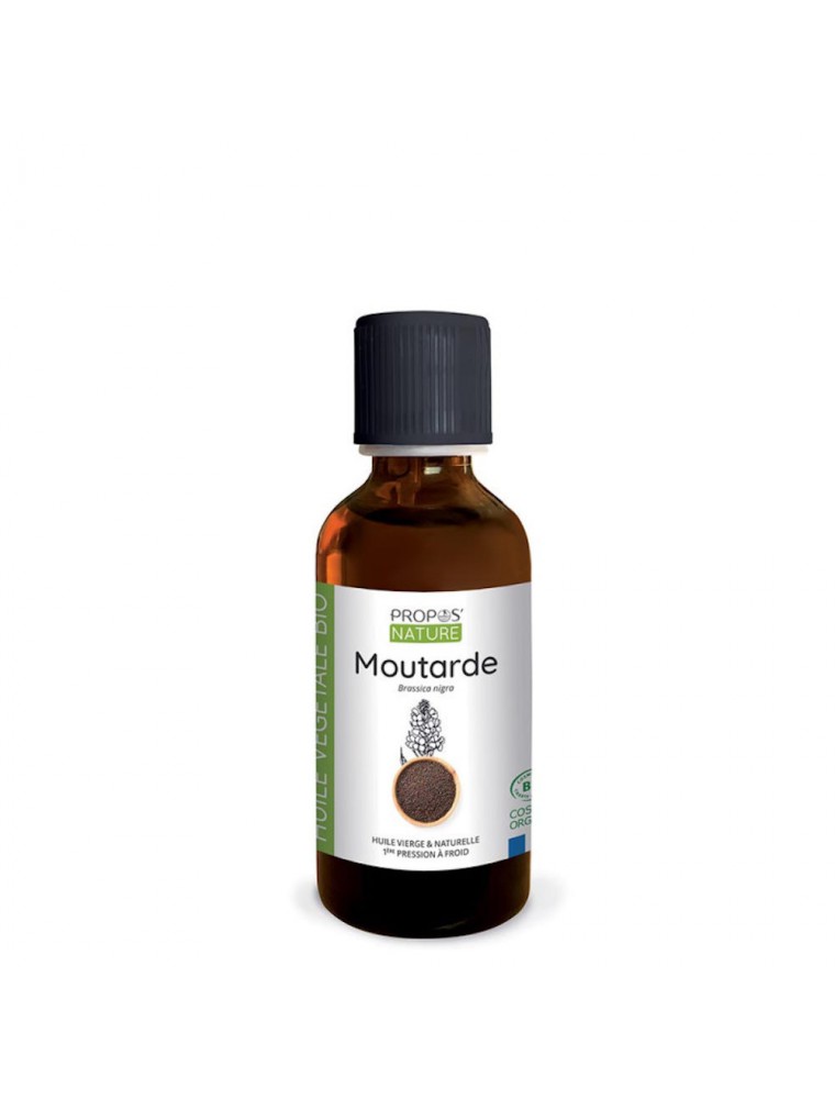 Image principale de la modale pour Moutarde Bio - Huile végétale de Brassica nigra 50 ml - Propos Nature