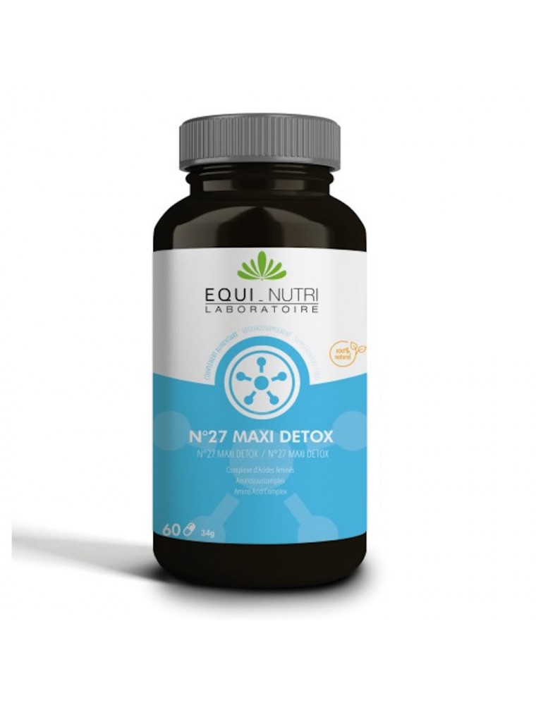 Image principale de la modale pour N°27 Maxi Detox - Métaux Lourds 60 gélules - Equi-Nutri