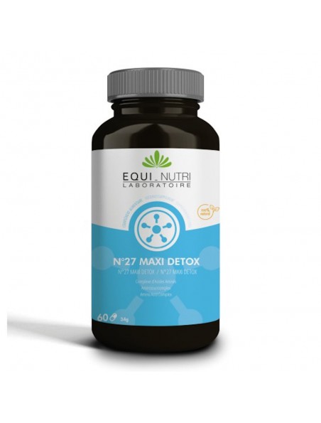 Image principale de N°27 Maxi Detox - Métaux Lourds 60 gélules - Equi-Nutri