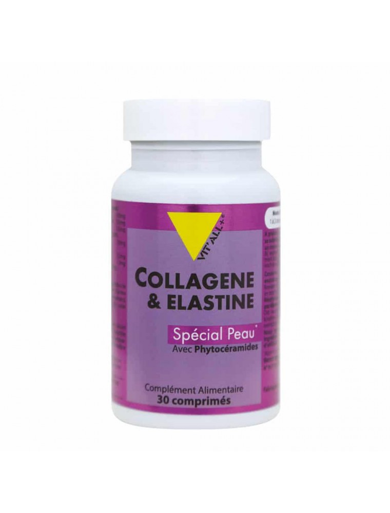 Image principale de la modale pour Collagène et Elastine - Peau 30 comprimés - Vit'all+