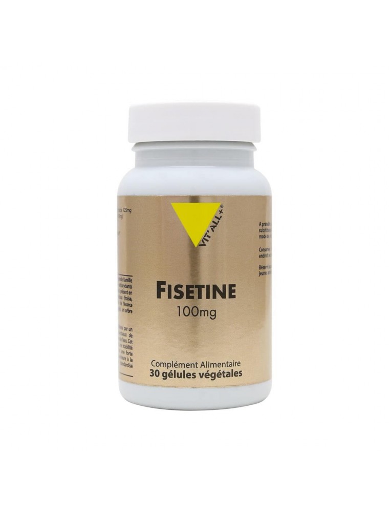 Image principale de la modale pour Fisétine 100mg - Anti-Oxydant 30 gélules végétales - Vit'all+