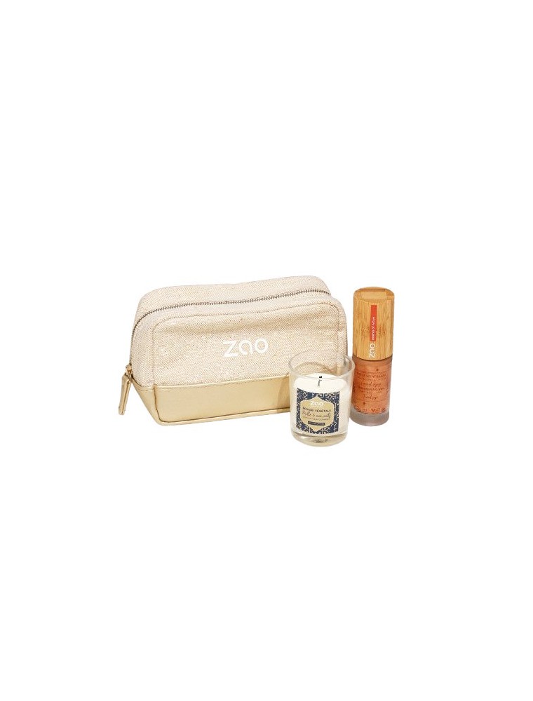 Image principale de la modale pour Sélection Golden Mood Bio - Trousse Beauté - Zao Make-up