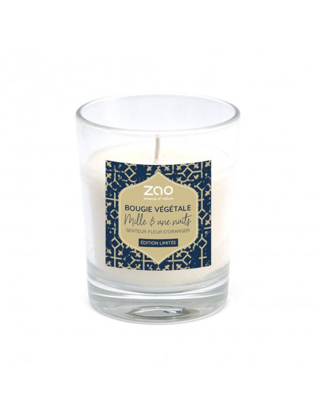 Image principale de Bougie Mille et une Nuits Bio - Cire végétale parfumée 60 g - Zao Make-up