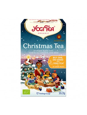 Image de Christmas Tea Bio - Rooibos de Noël 17 sachets - Yogi Tea depuis Achetez les produits Yogi Tea à l'herboristerie Louis
