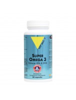 Image de Super Omega 1000 mg - Acides Gras 60 gélules végétales - Vit'all+ depuis Acides gras naturels pour une santé optimale