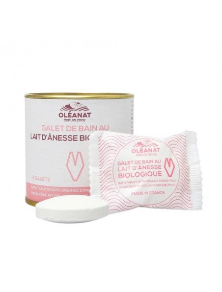 Achetez Galets de Bain au Lait d'Anesse Bio - Soin du Corps 5 Galets - Oléanat à l'herboristerie Louis Image principale de Galets de Bain au Lait d'Anesse Bio - Soin du Corps 5 Galets - Oléanat