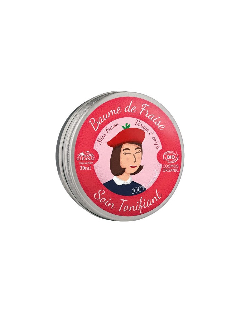 Image principale de la modale pour Baume de Fraise Bio - Soin Tonifiant 30 ml - Oléanat