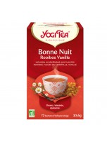 Image de Bonne Nuit Rooibos Vanille Bio - Infusions Ayurvédiques 17 sachets - Yogi Tea depuis Achetez nos thés en infusettes naturels et bio - Herboristerie en ligne