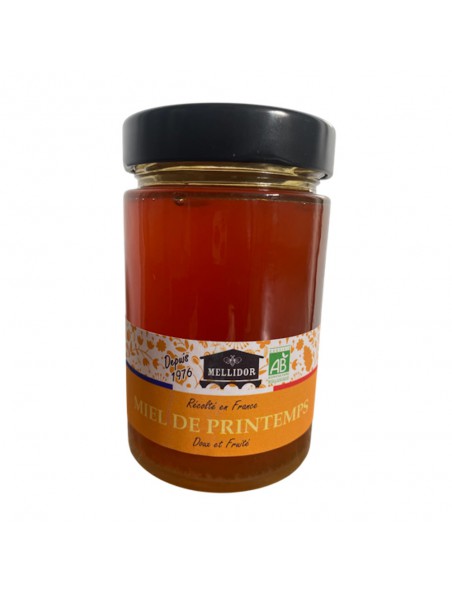 Achetez Miel de Printemps Bio - Miel Doux et Fruité 400g - Mellidor à l'herboristerie Louis Image principale de Miel de Printemps Bio - Miel Doux et Fruité 400g - Mellidor
